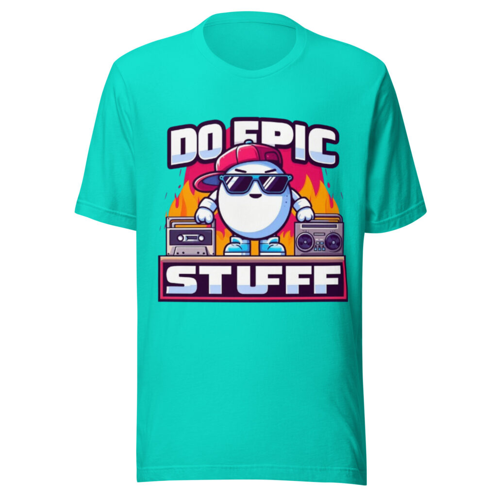 Do Epic Stuff Retro Vibes T-shirt in vintage white - Active Ibiza Streetwea